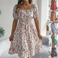 Ruffle Hem Floral Dress